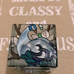Art Deco Stained Glass Mini Candle Holder